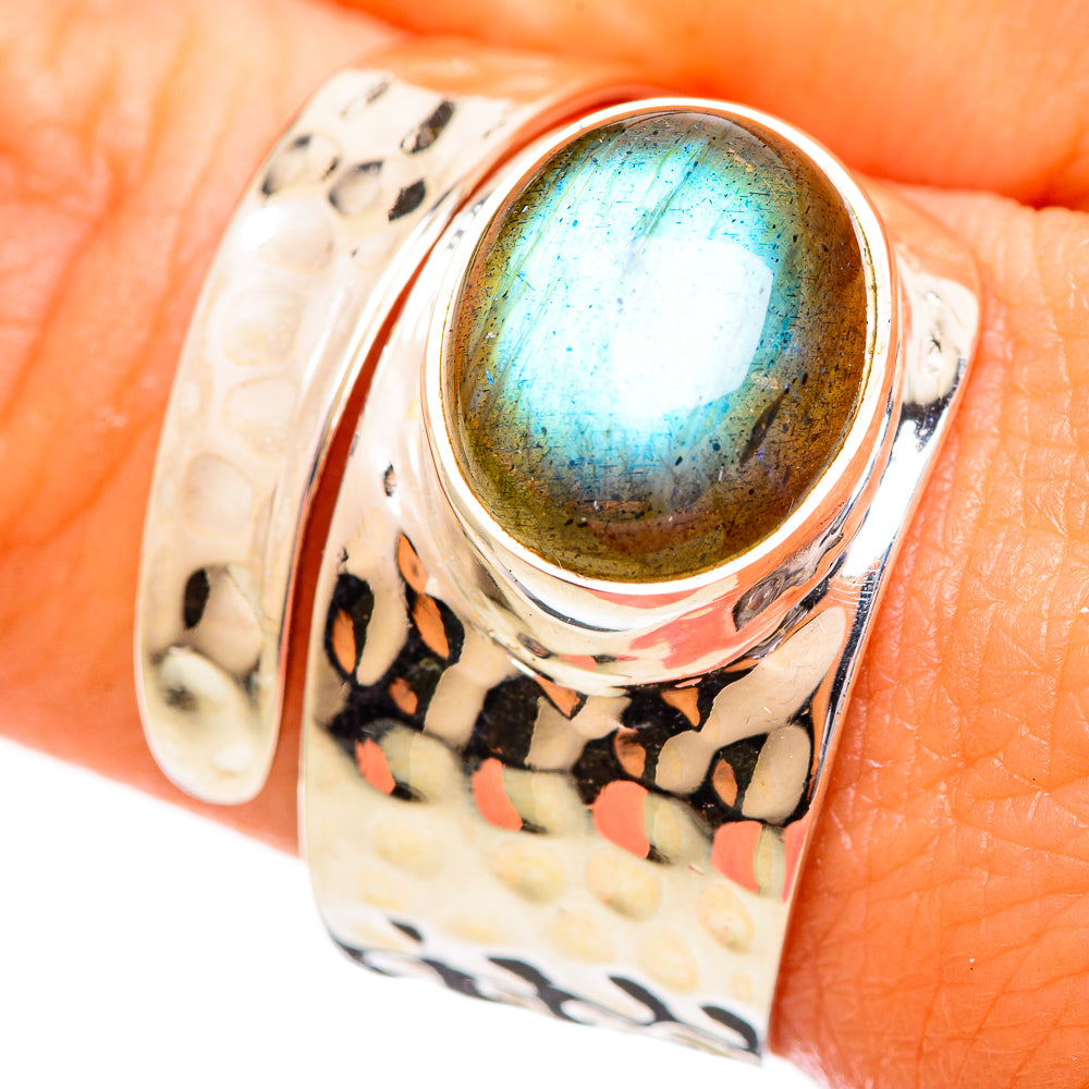 Labradorite Rings handcrafted by Anasilvercos - RING114055