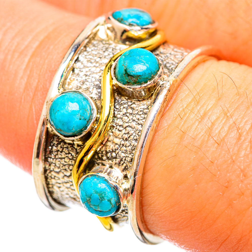 Chrysocolla Rings handcrafted by Anasilvercos - RING114057