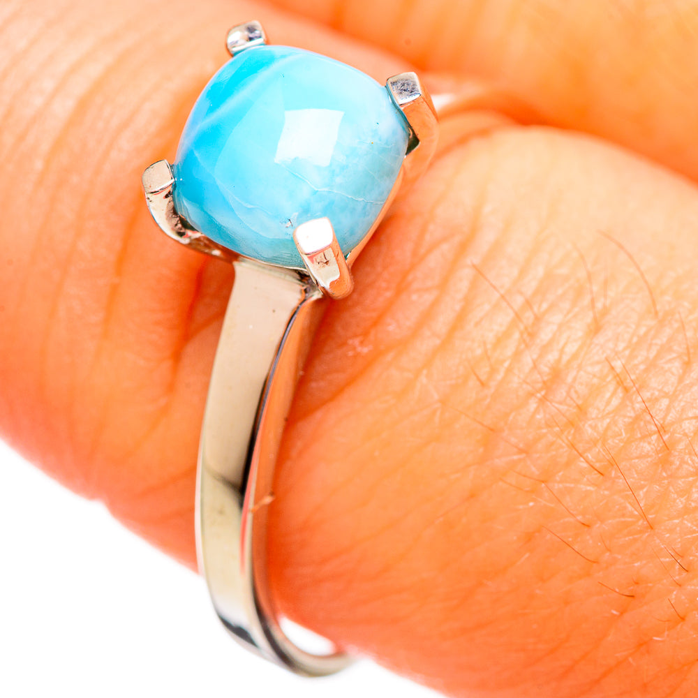 Larimar Rings handcrafted by Anasilvercos - RING114060