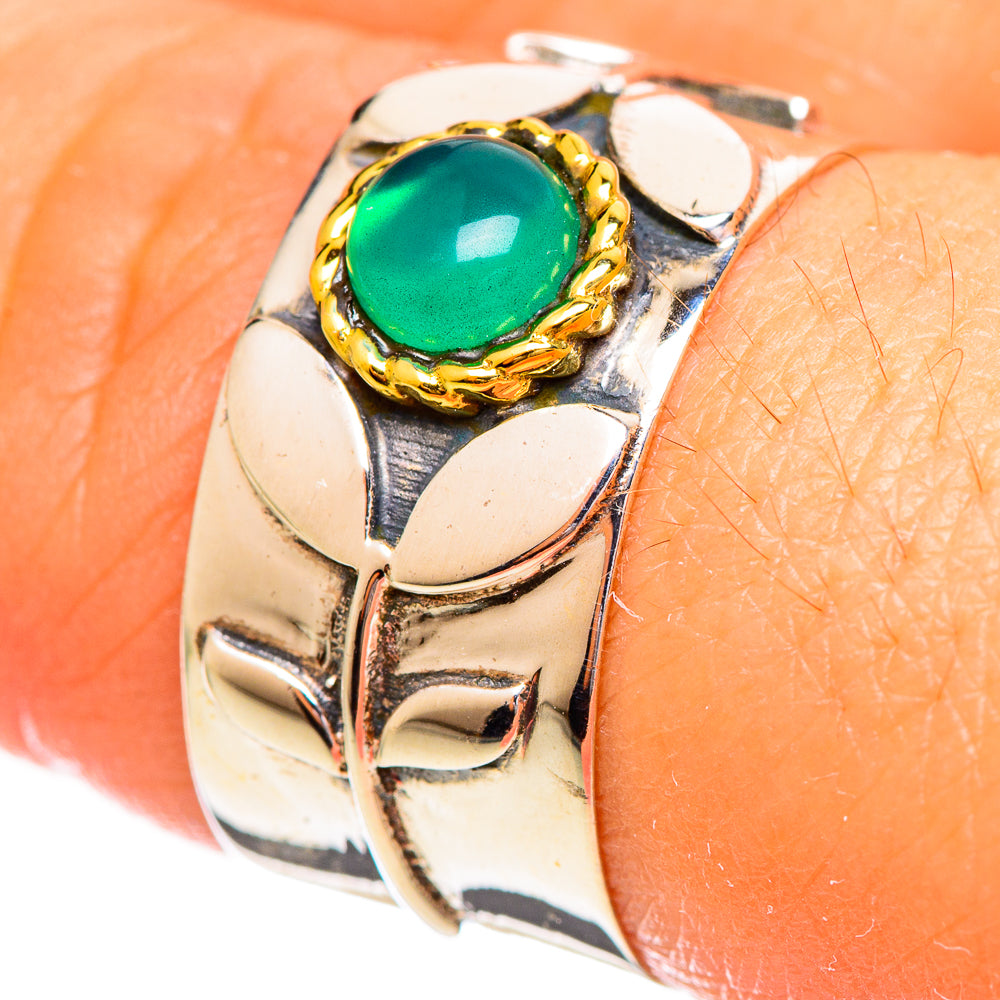 Green Onyx Rings handcrafted by Anasilvercos - RING114066
