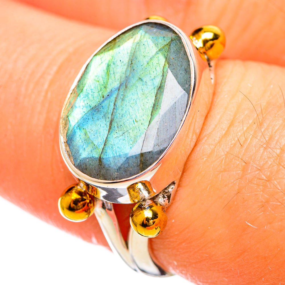 Labradorite Rings handcrafted by Anasilvercos - RING114067