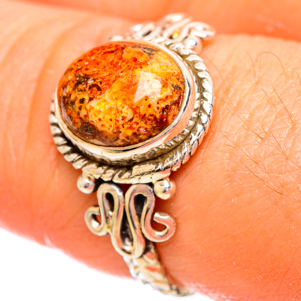 Sponge Coral Rings handcrafted by Anasilvercos - RING114069
