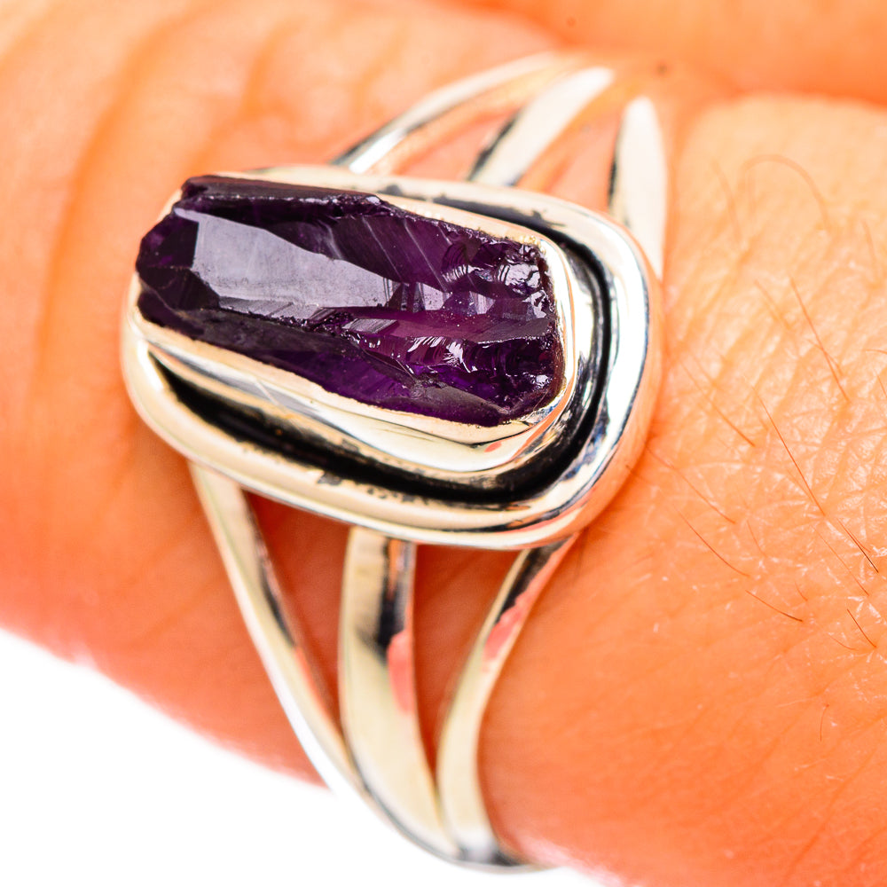 Amethyst Rings handcrafted by Anasilvercos - RING114070