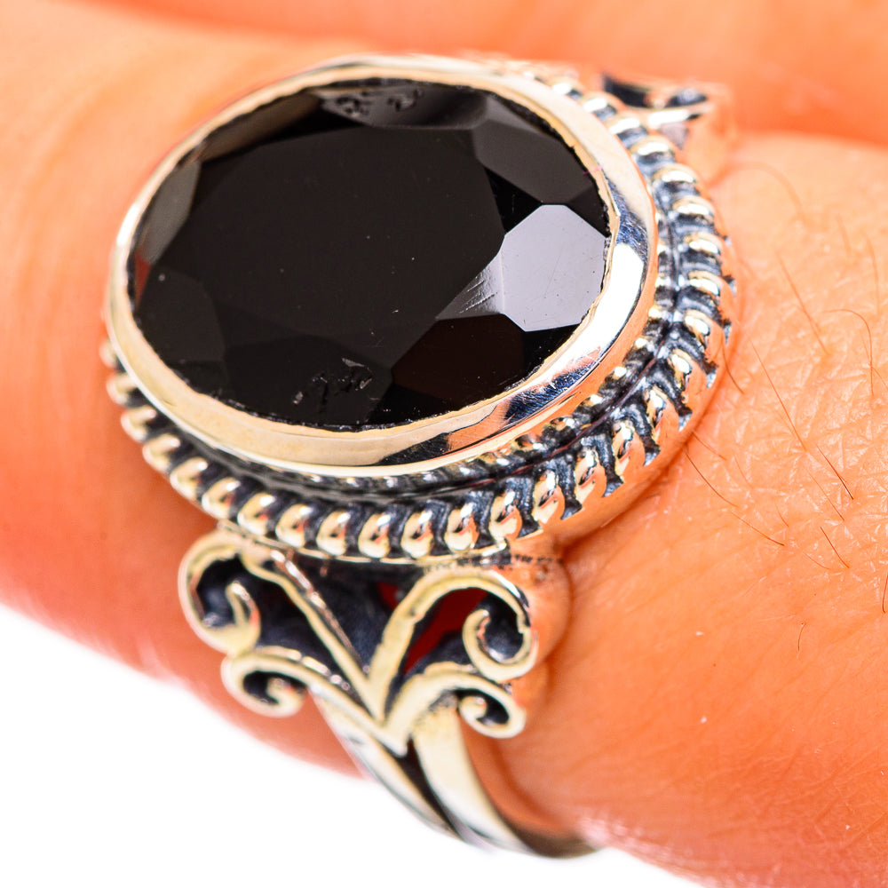 Black Onyx Rings handcrafted by Anasilvercos - RING114072