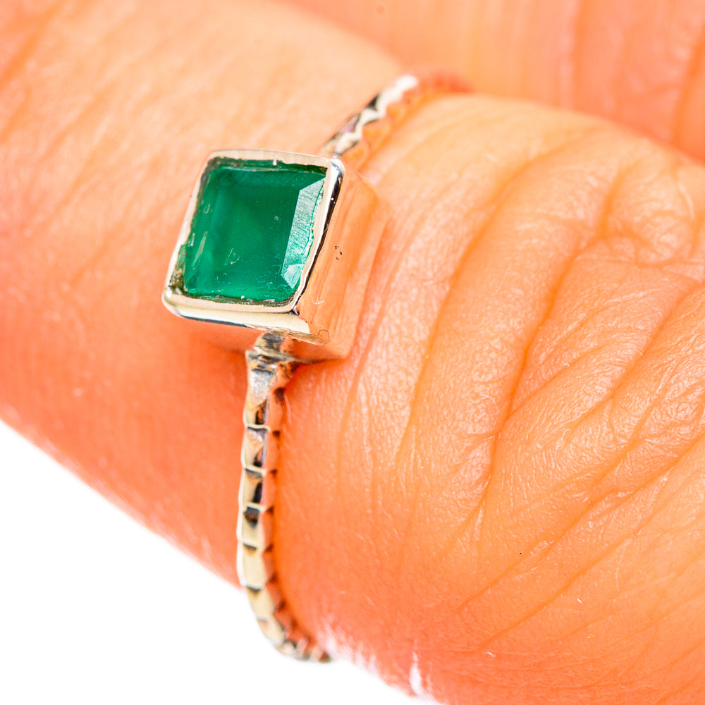Green Onyx Rings handcrafted by Anasilvercos - RING114090