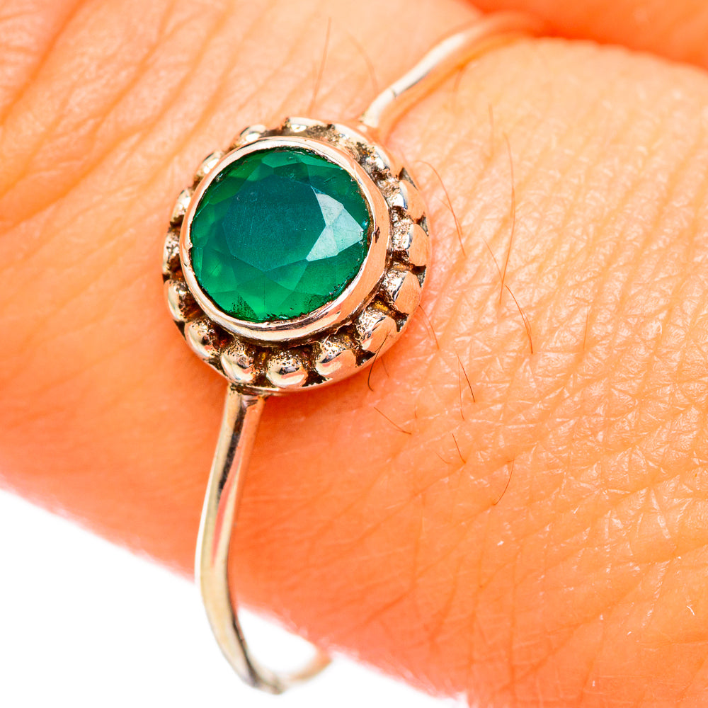 Green Onyx Rings handcrafted by Anasilvercos - RING114113