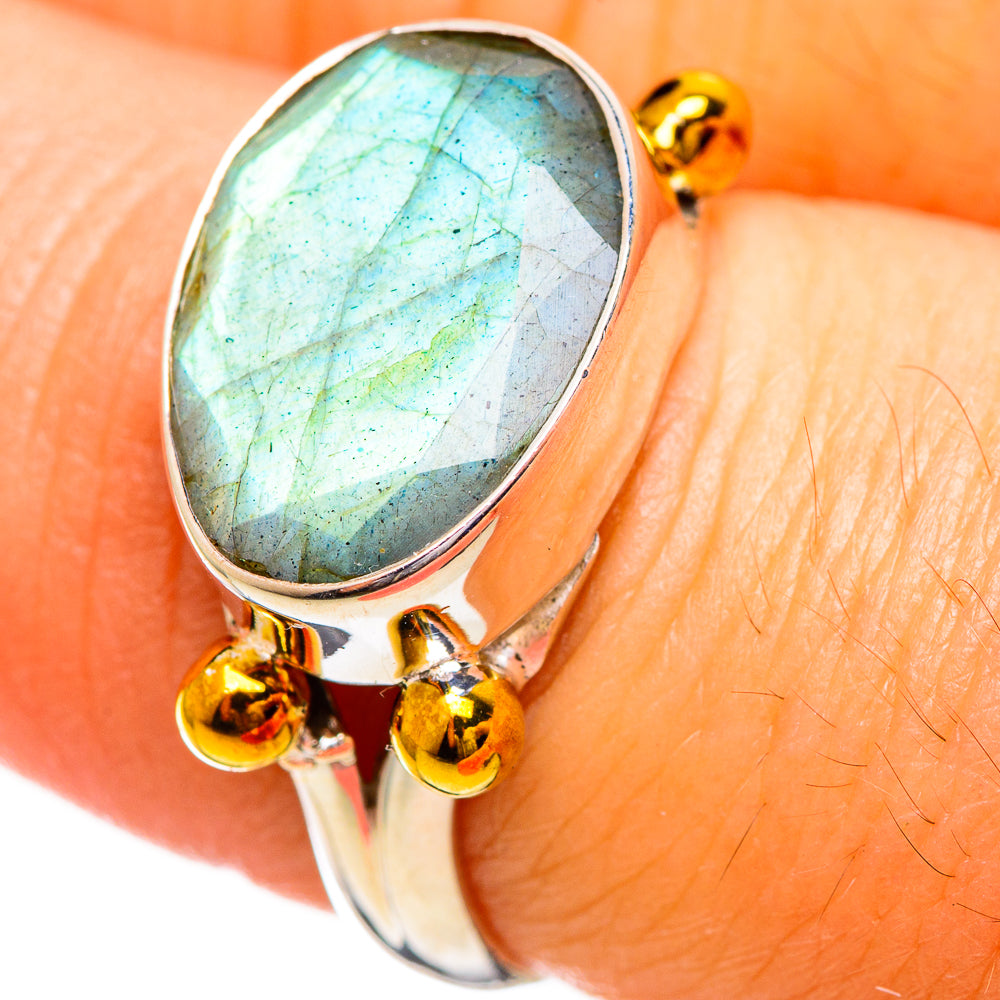 Labradorite Rings handcrafted by Anasilvercos - RING114119
