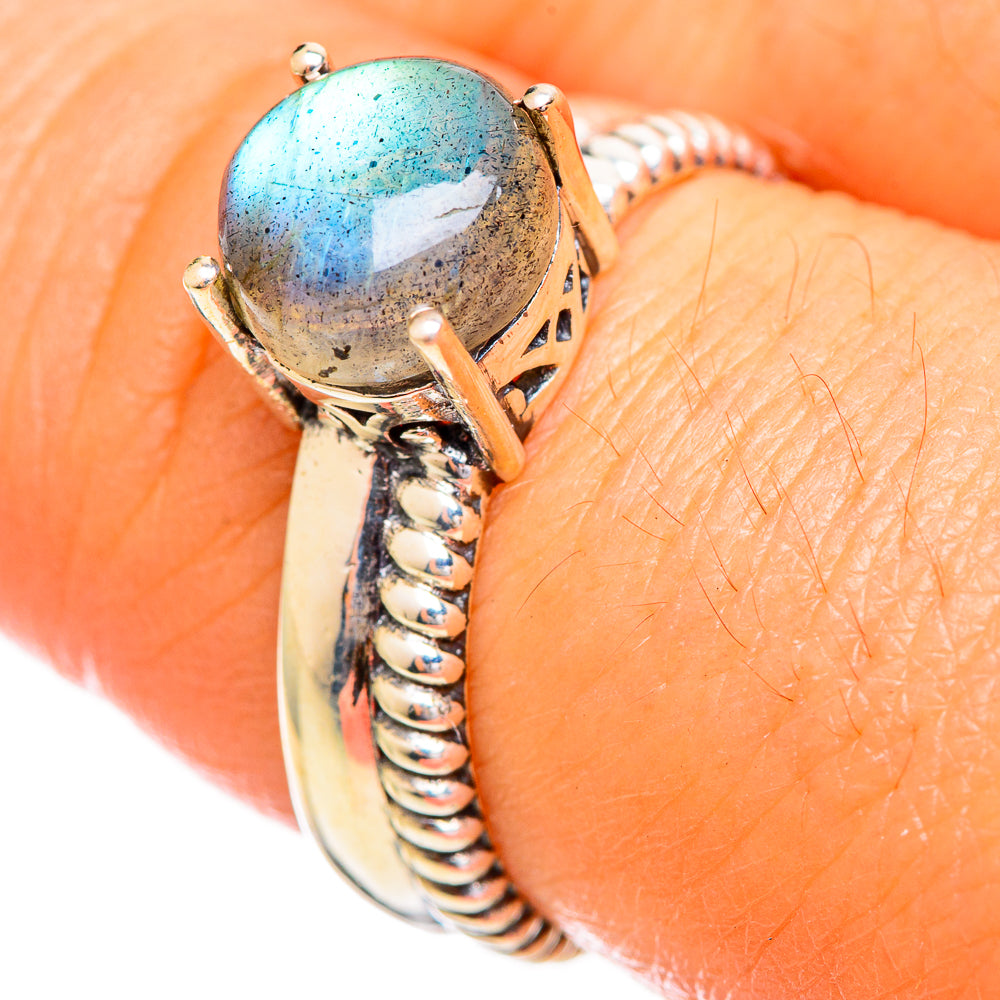 Labradorite Rings handcrafted by Anasilvercos - RING114135