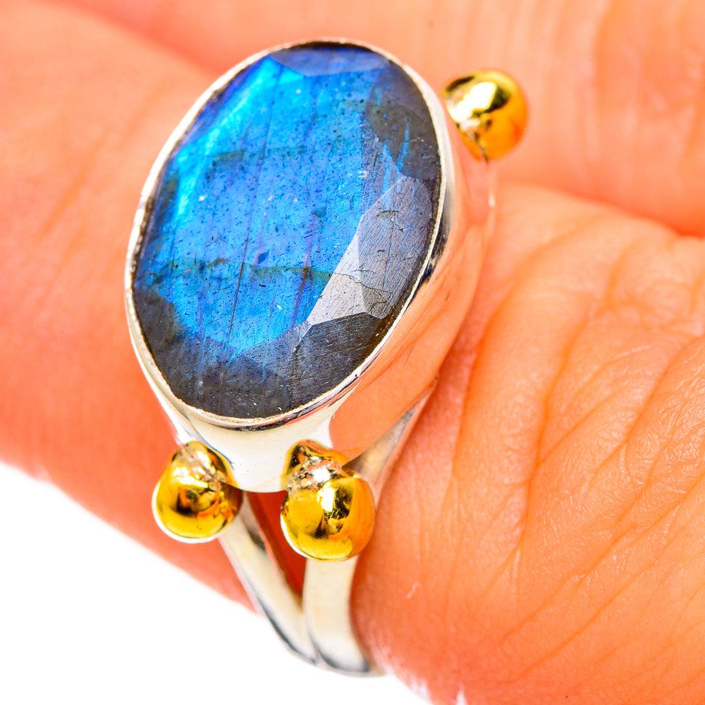 Labradorite Rings handcrafted by Anasilvercos - RING114137