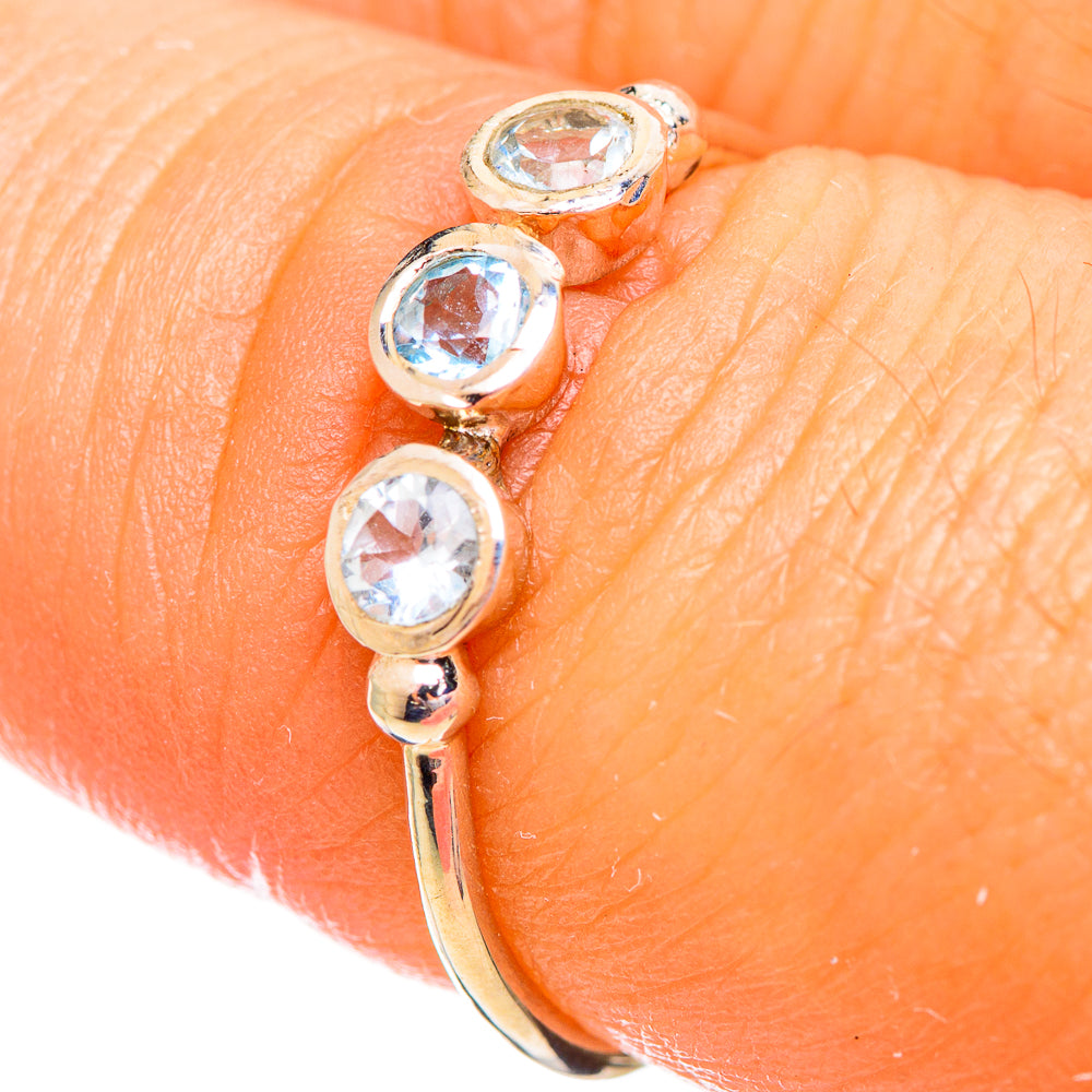 Blue Topaz Rings handcrafted by Anasilvercos - RING114193