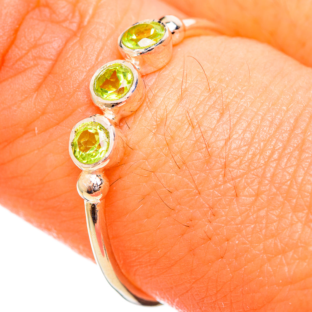 Peridot Rings handcrafted by Anasilvercos - RING114198