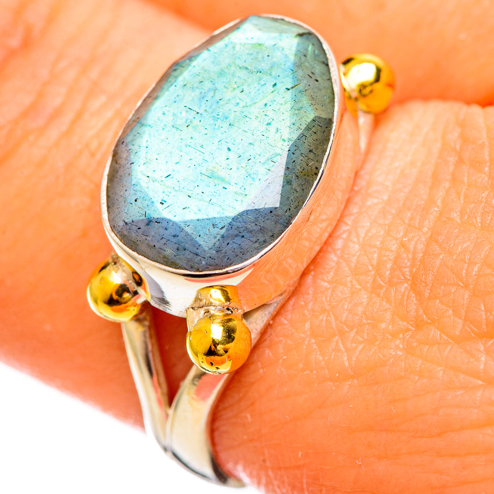 Labradorite Rings handcrafted by Anasilvercos - RING114199
