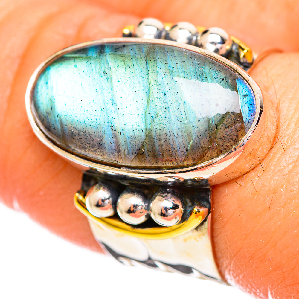 Labradorite Rings handcrafted by Anasilvercos - RING114204