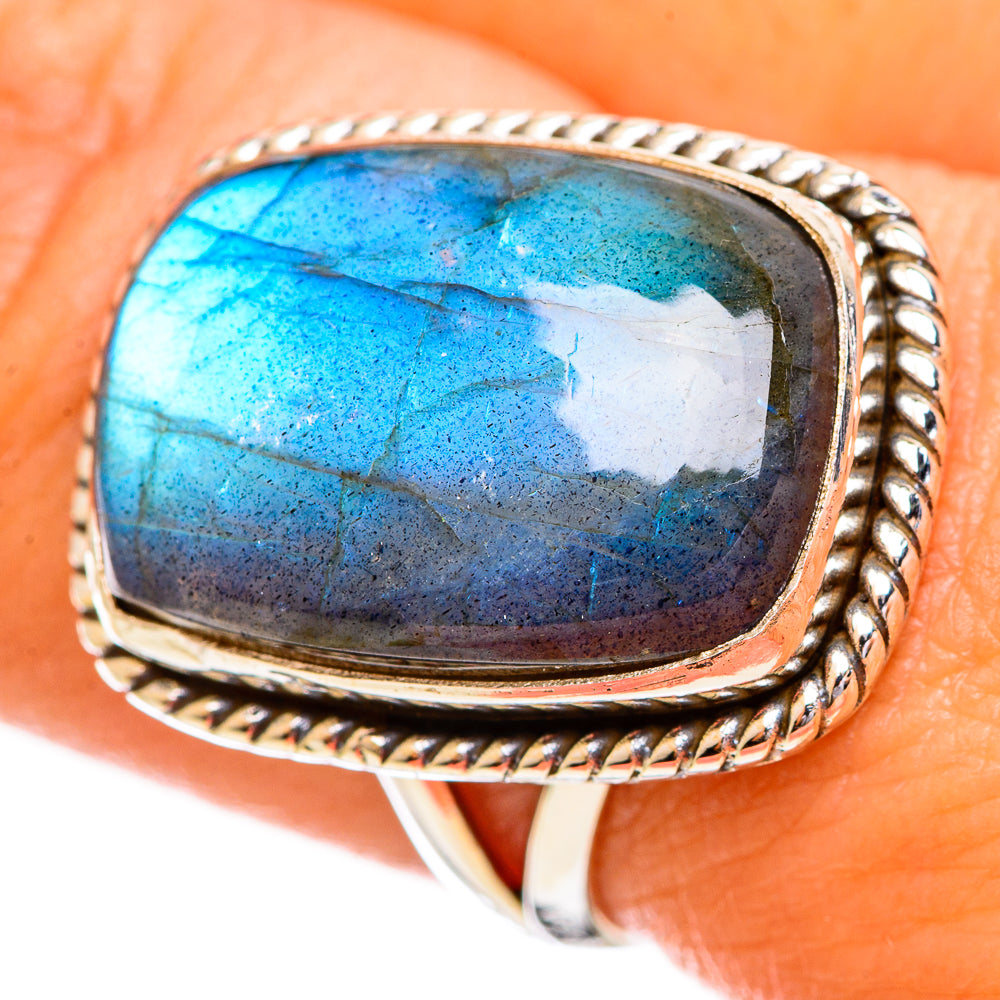Labradorite Rings handcrafted by Anasilvercos - RING114205