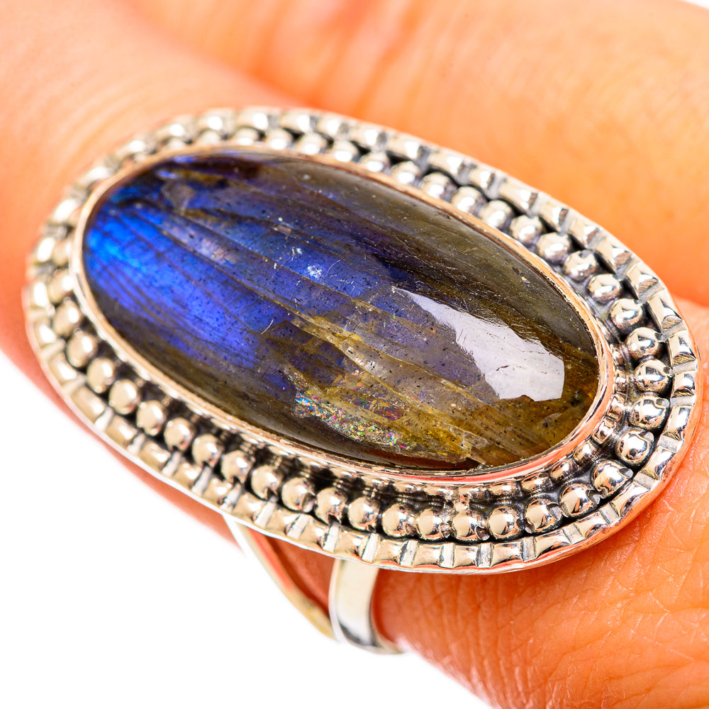 Labradorite Rings handcrafted by Anasilvercos - RING114215
