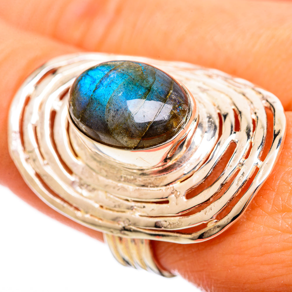 Labradorite Rings handcrafted by Anasilvercos - RING114216