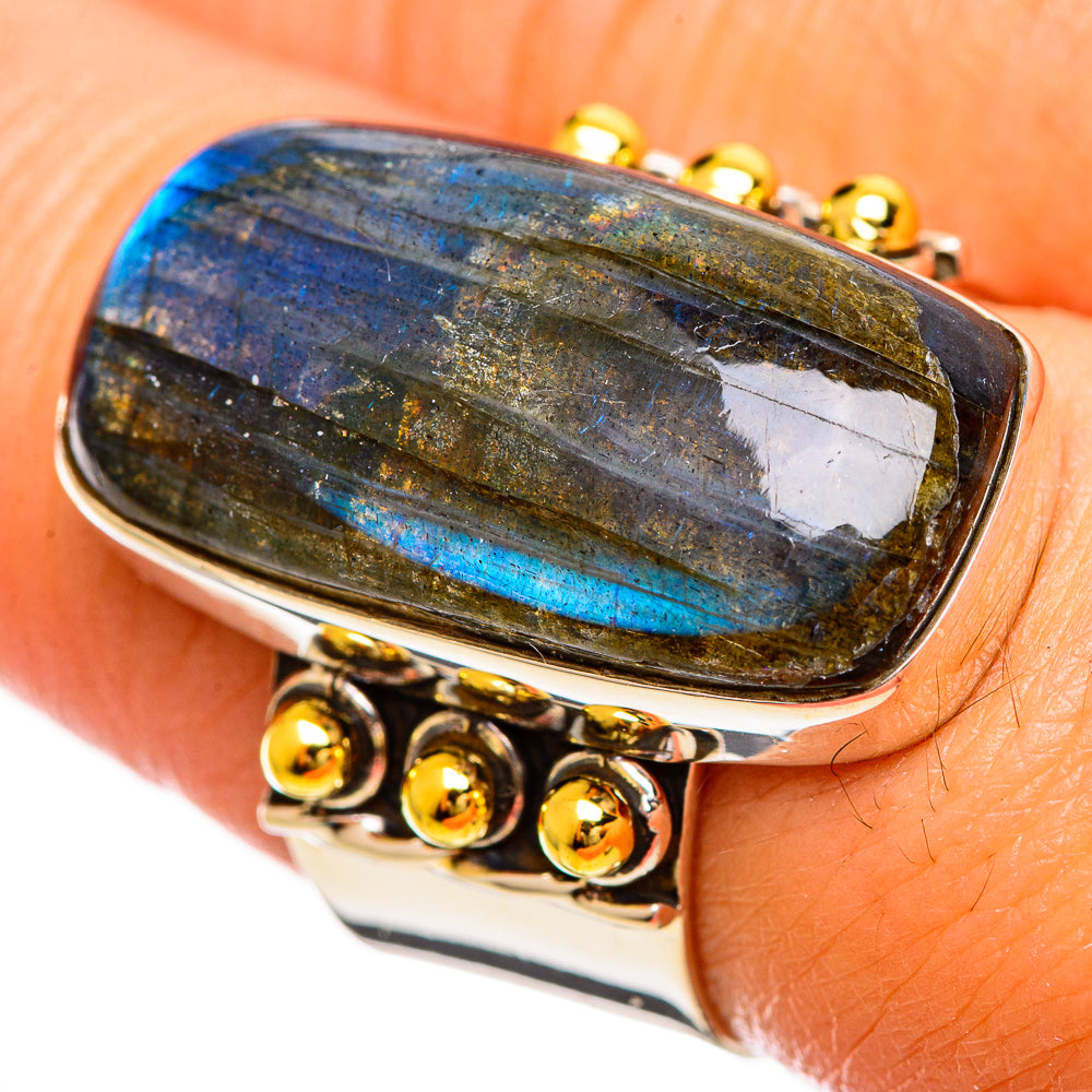 Labradorite Rings handcrafted by Anasilvercos - RING114218