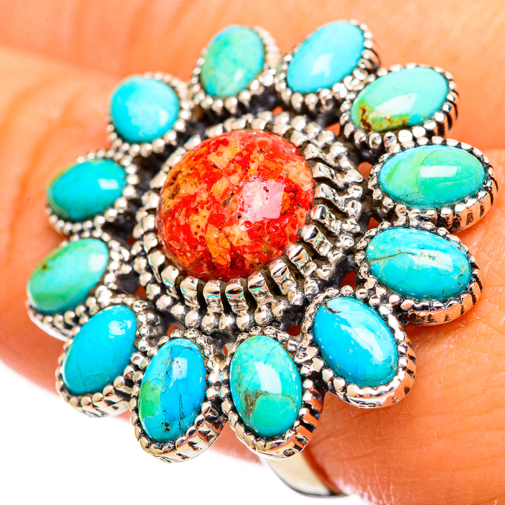Sponge Coral Rings handcrafted by Anasilvercos - RING114220