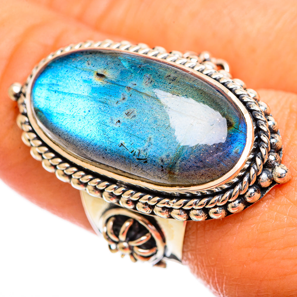 Labradorite Rings handcrafted by Anasilvercos - RING114233
