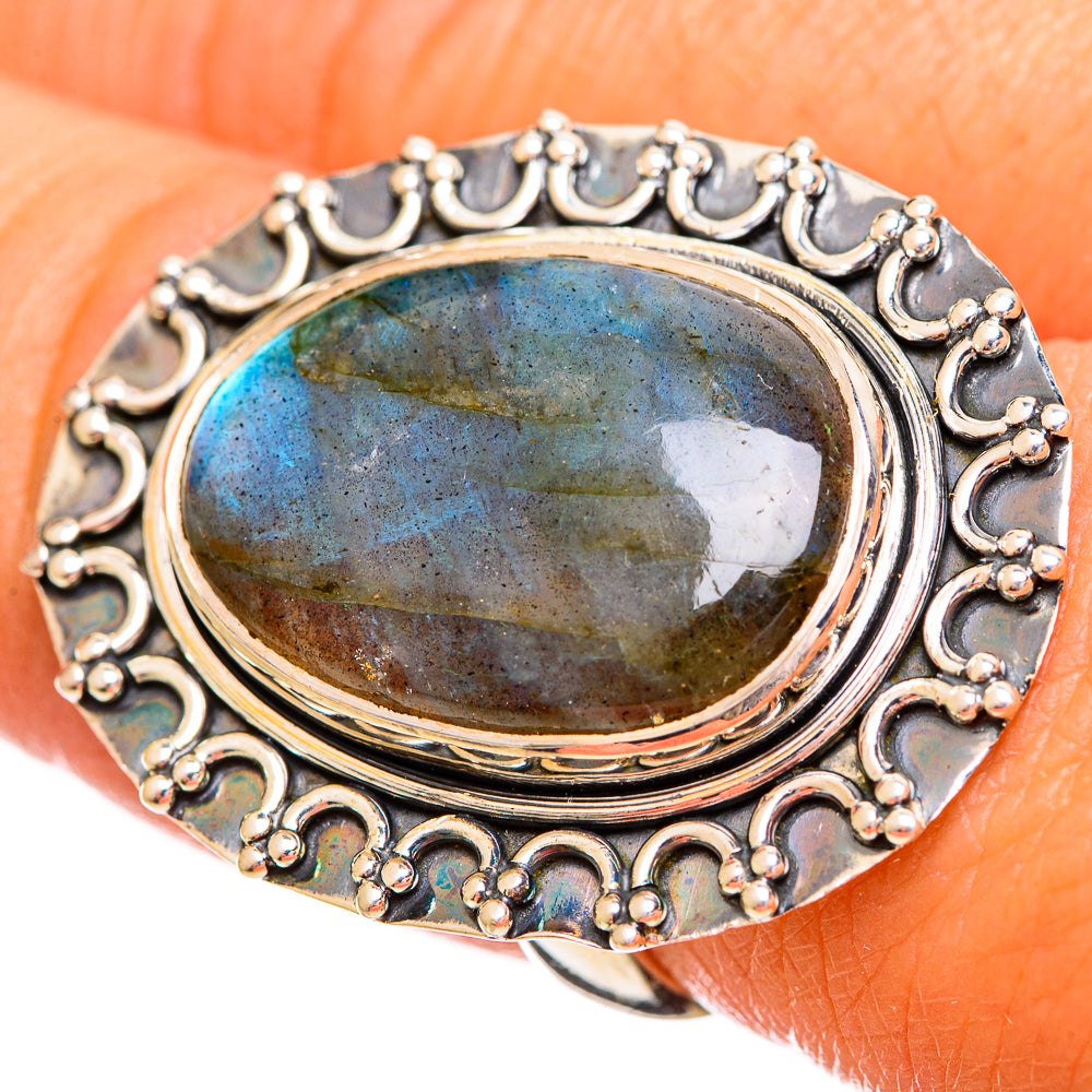 Labradorite Rings handcrafted by Anasilvercos - RING114234