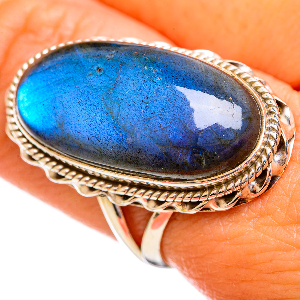 Labradorite Rings handcrafted by Anasilvercos - RING114238