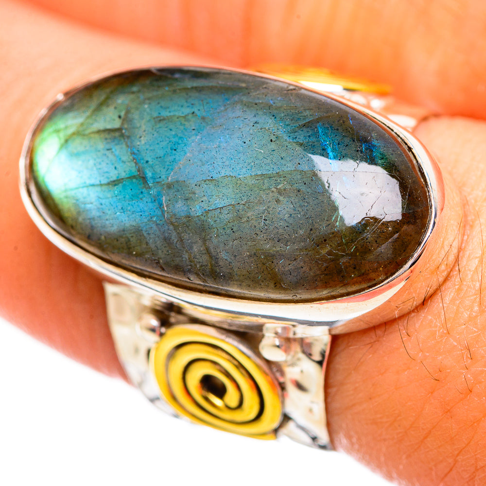 Labradorite Rings handcrafted by Anasilvercos - RING114243
