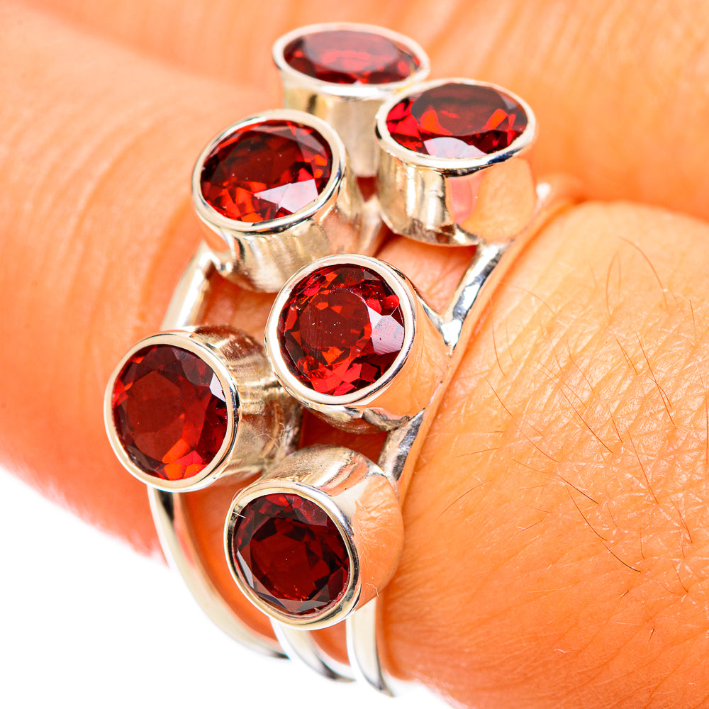 Garnet Rings handcrafted by Anasilvercos - RING114258