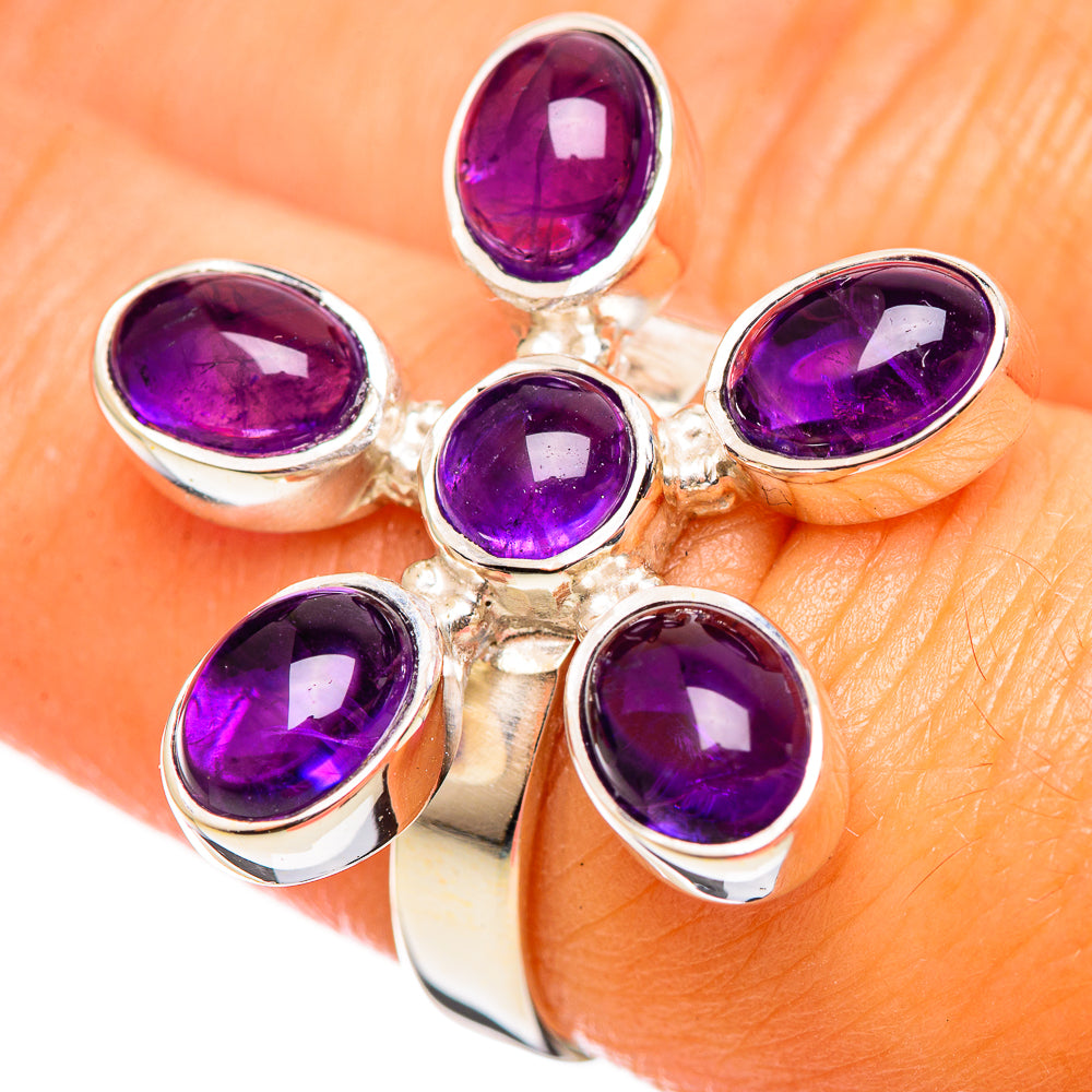 Amethyst Rings handcrafted by Anasilvercos - RING114259