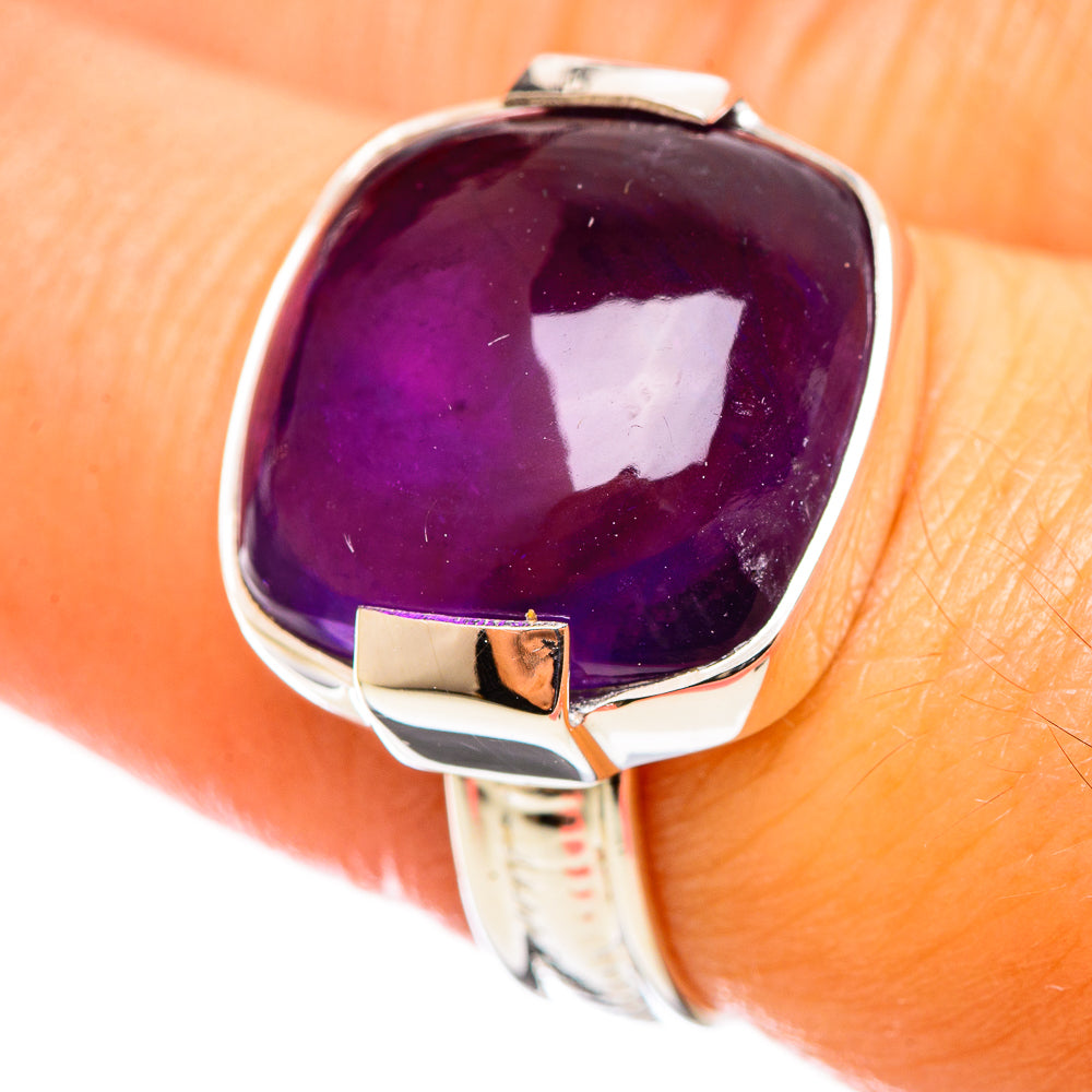 Amethyst Rings handcrafted by Anasilvercos - RING114261