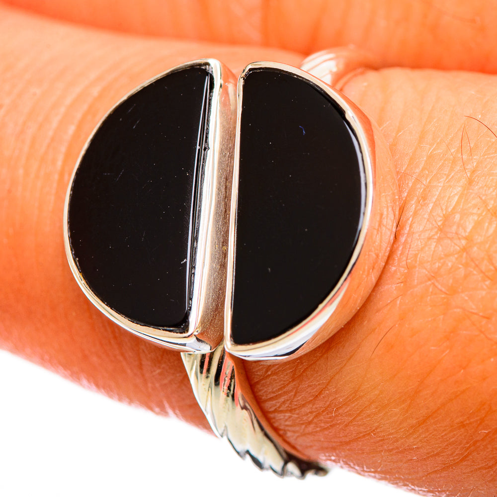 Black Onyx Rings handcrafted by Anasilvercos - RING114264