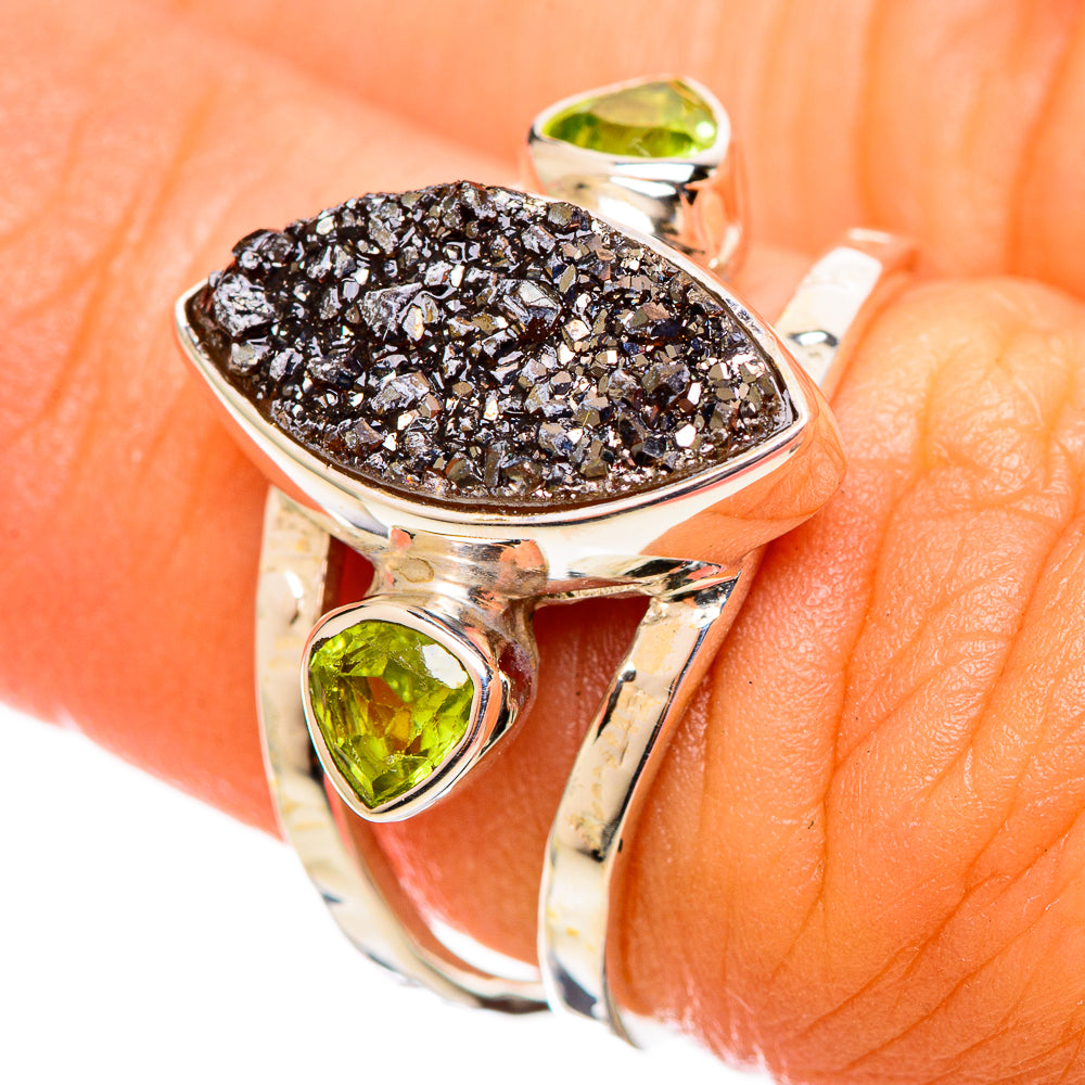 Hematite Agate Rings handcrafted by Anasilvercos - RING114265