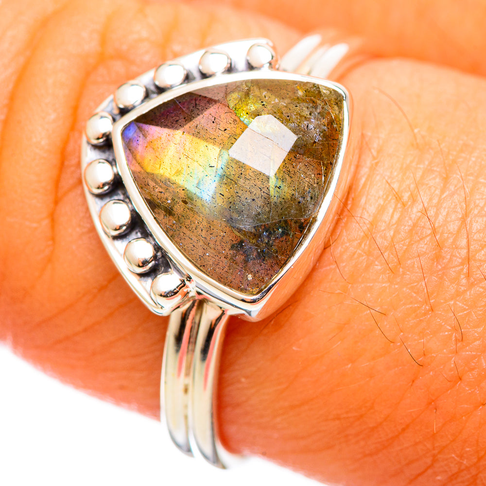 Labradorite Rings handcrafted by Anasilvercos - RING114269