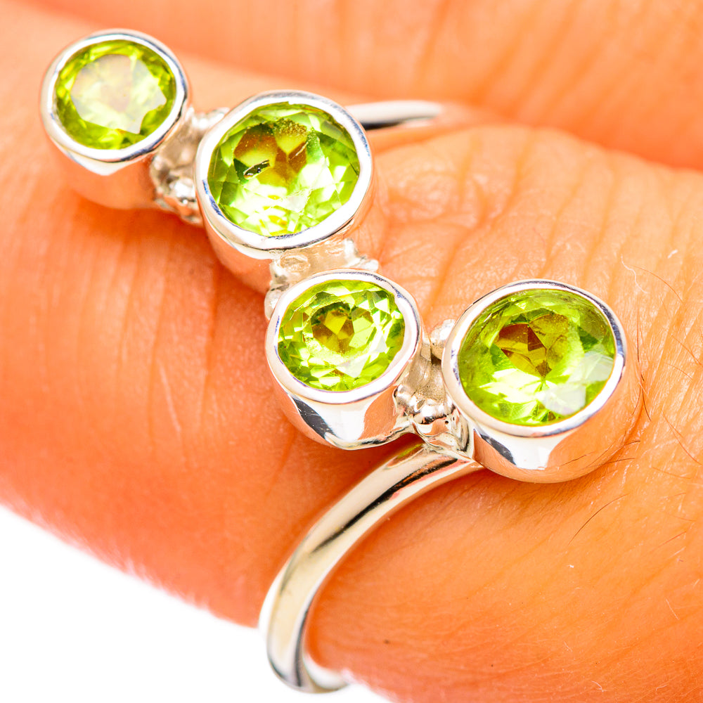 Peridot Rings handcrafted by Anasilvercos - RING114274