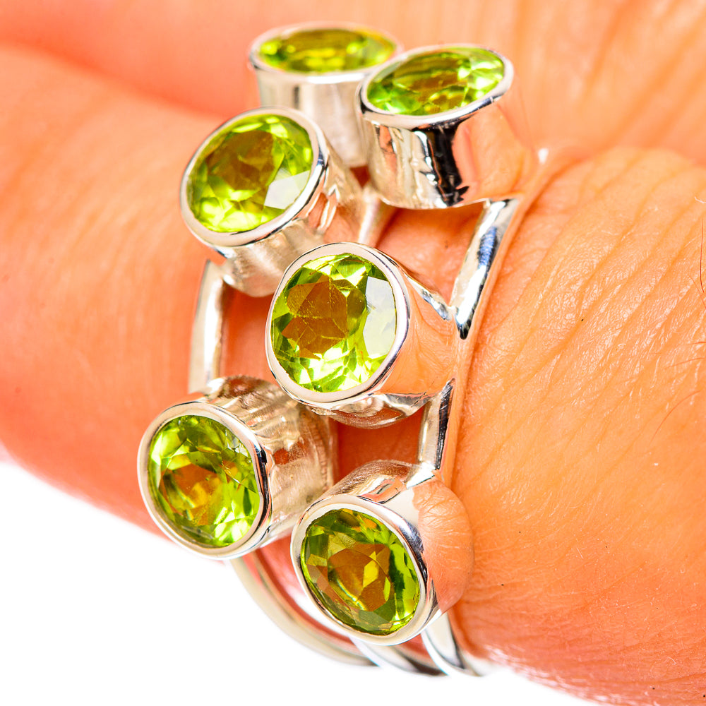 Peridot Rings handcrafted by Anasilvercos - RING114275