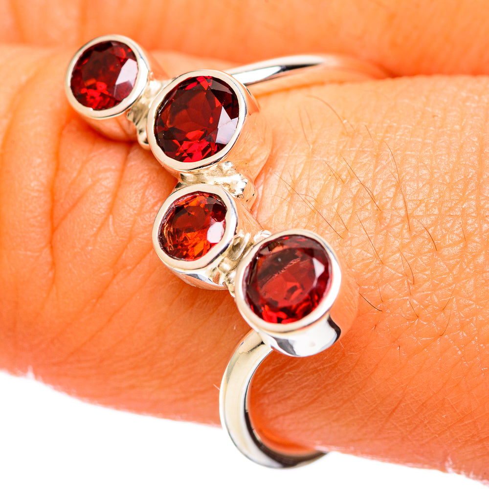 Garnet Rings handcrafted by Anasilvercos - RING114280