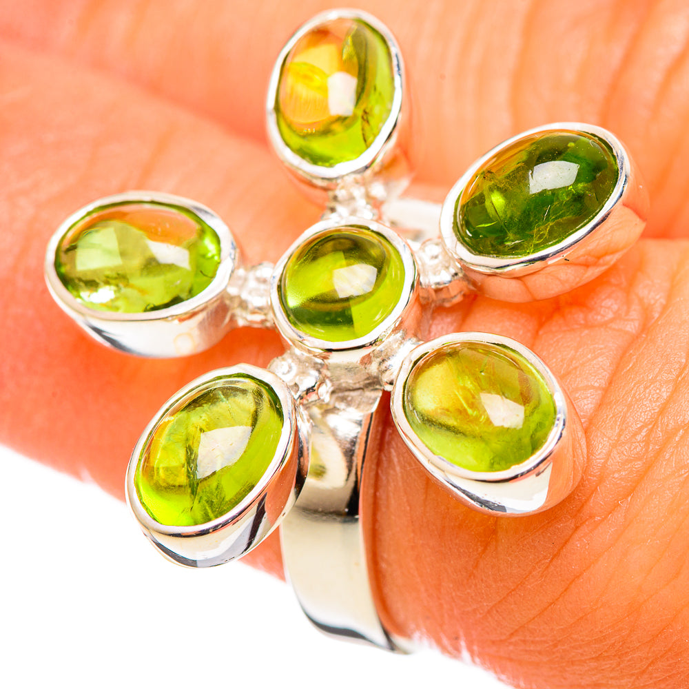 Peridot Rings handcrafted by Anasilvercos - RING114292
