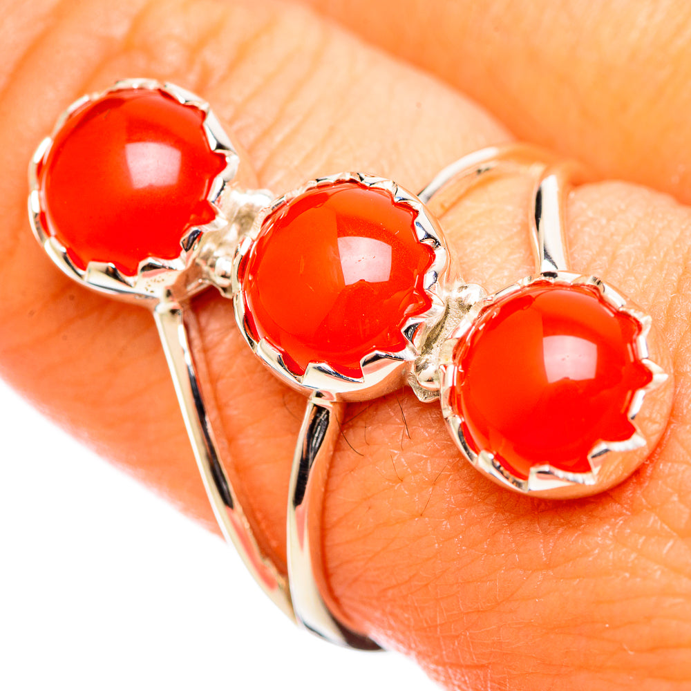 Carnelian Rings handcrafted by Anasilvercos - RING114294