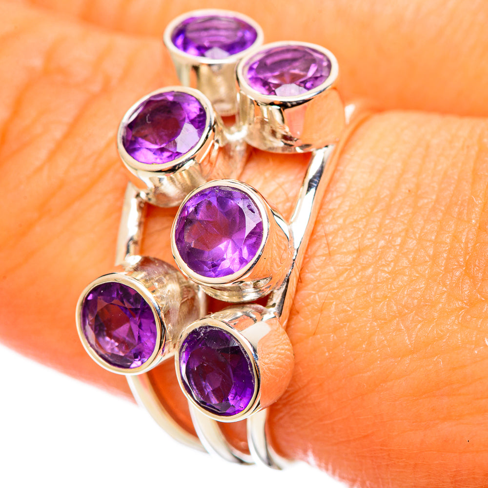 Amethyst Rings handcrafted by Anasilvercos - RING114298