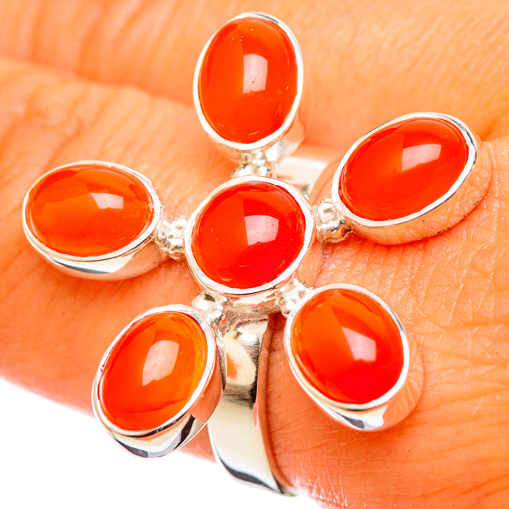Carnelian Rings handcrafted by Anasilvercos - RING114313