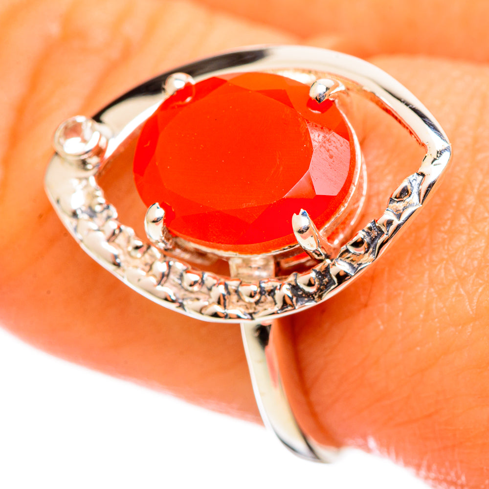 Carnelian Rings handcrafted by Anasilvercos - RING114314