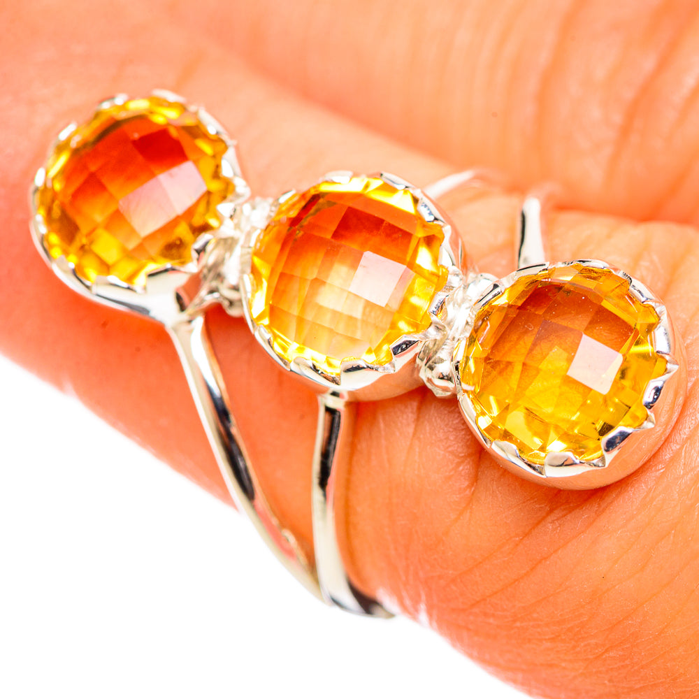 Citrine Rings handcrafted by Anasilvercos - RING114315