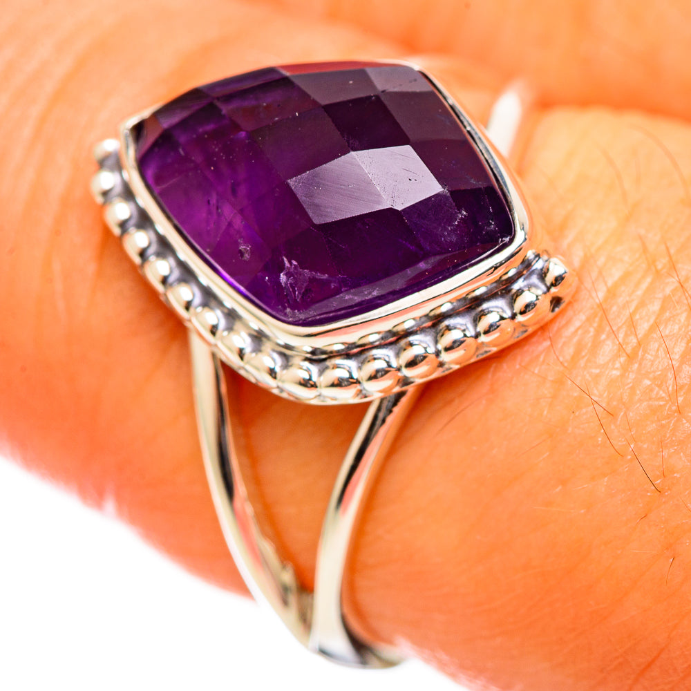 Amethyst Rings handcrafted by Anasilvercos - RING114318