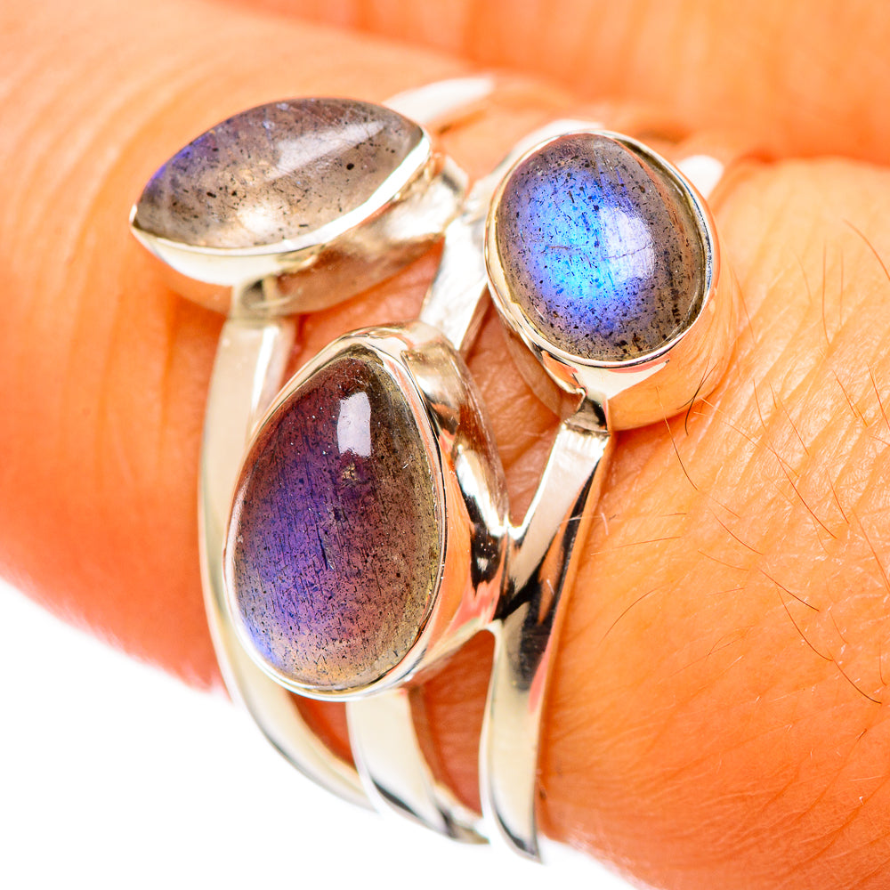 Labradorite Rings handcrafted by Anasilvercos - RING114333
