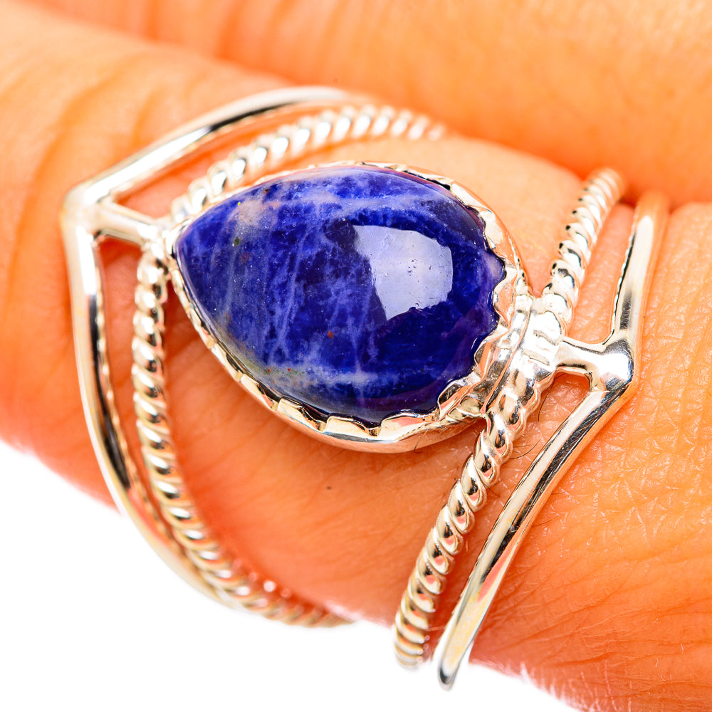 Sodalite Rings handcrafted by Anasilvercos - RING114334