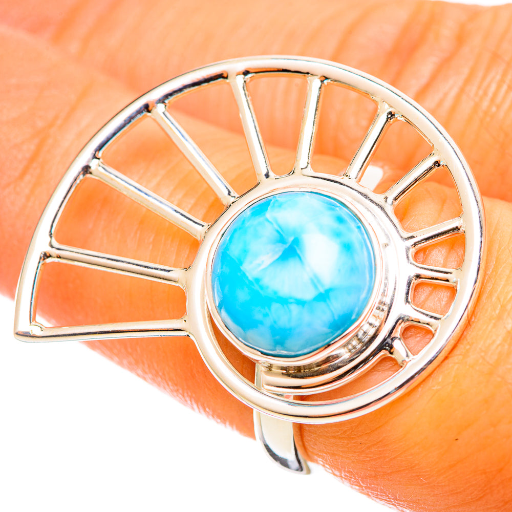 Larimar Rings handcrafted by Anasilvercos - RING114337