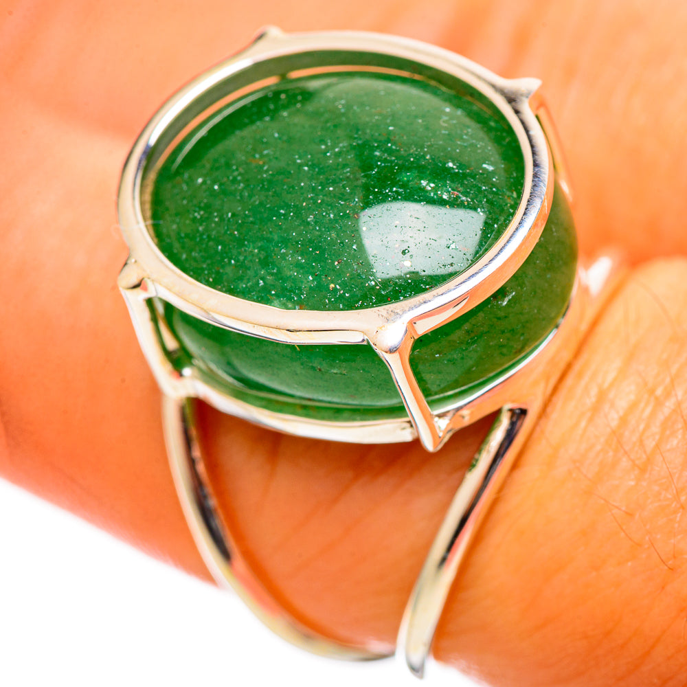 Green Aventurine Rings handcrafted by Anasilvercos - RING114342