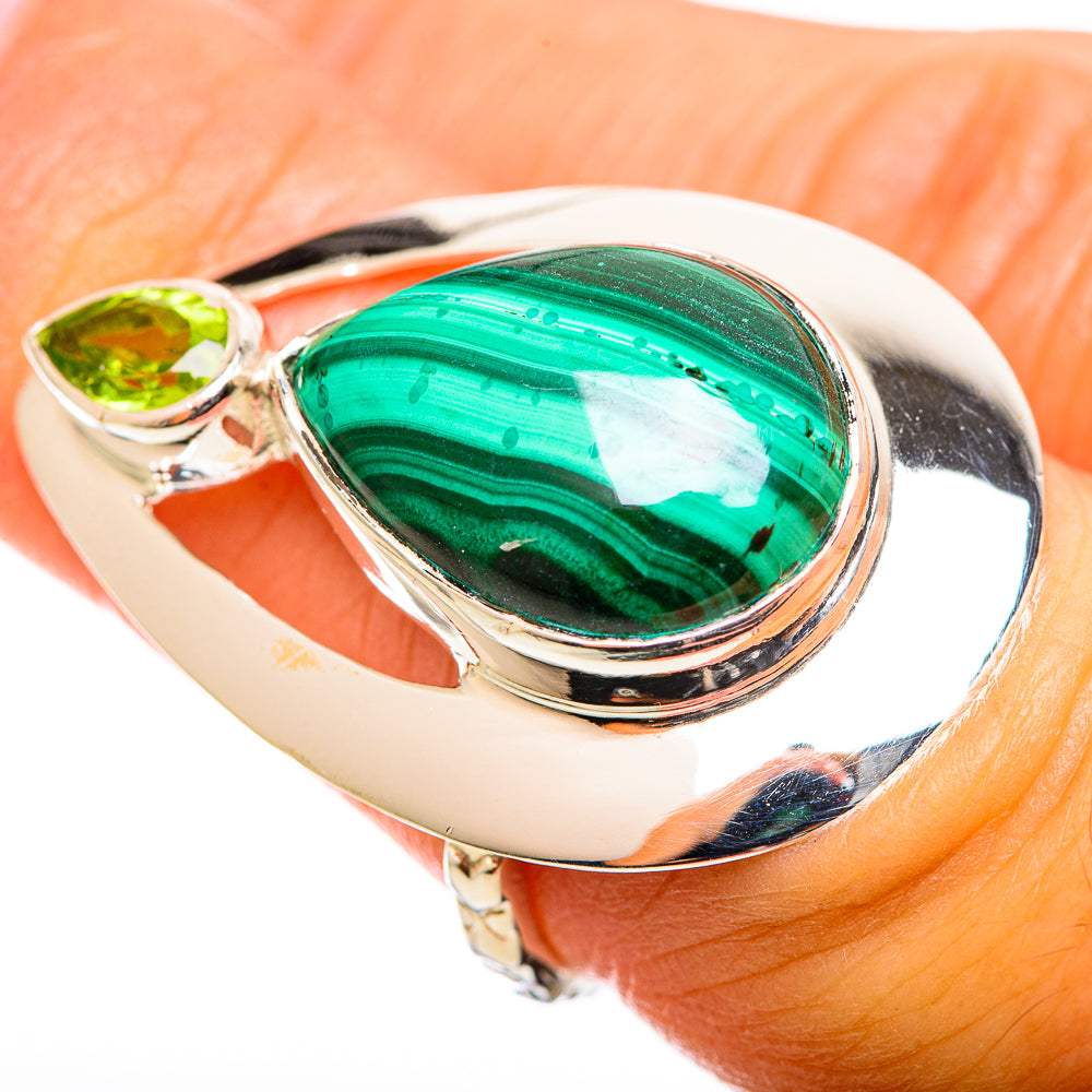 Malachite Rings handcrafted by Anasilvercos - RING114343