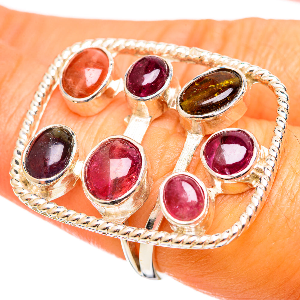 Pink Tourmaline Rings handcrafted by Anasilvercos - RING114347