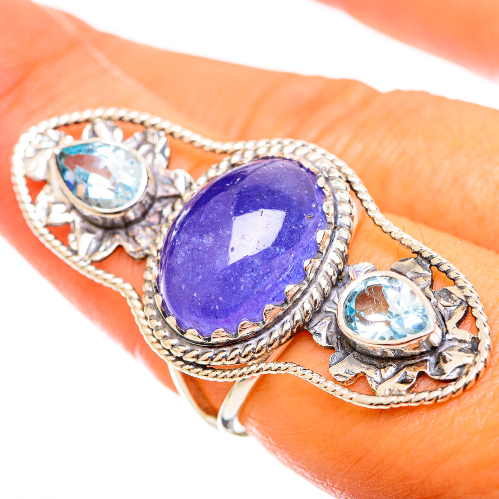 Tanzanite Rings handcrafted by Anasilvercos - RING114348