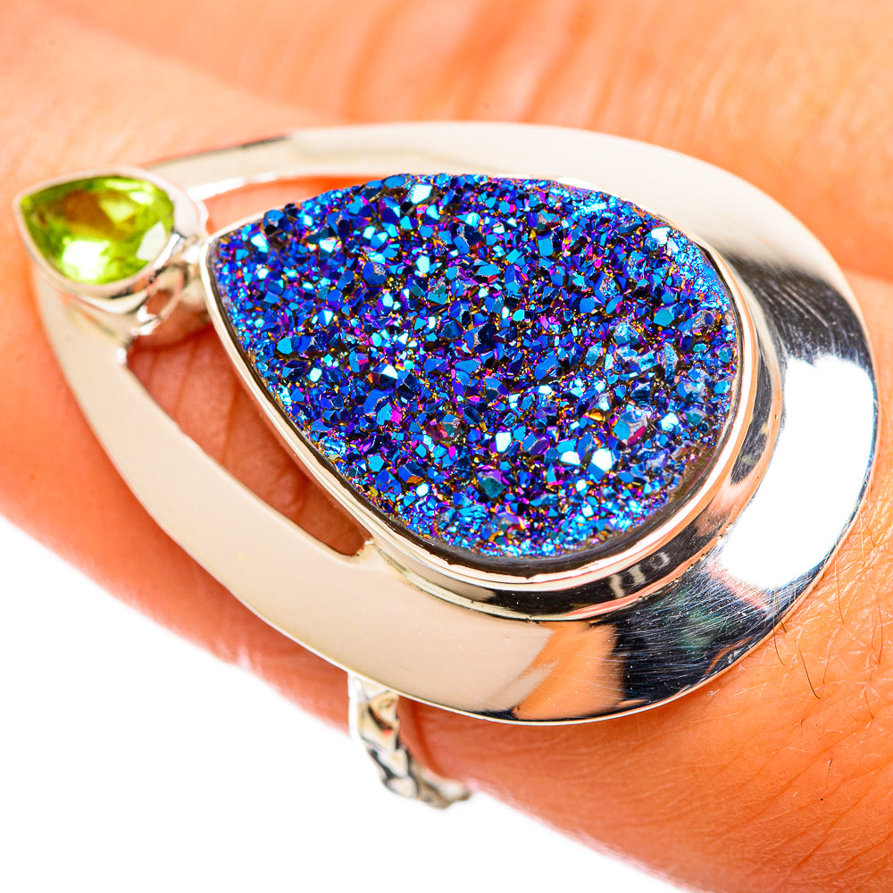 Titanium Druzy Rings handcrafted by Anasilvercos - RING114359